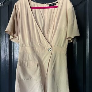 The Fifth Label Cream Wrap romper